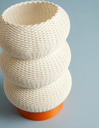 Soma lamp seen from above showing the printed shade
