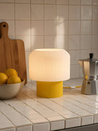 Nubo in Yellow: at home, on a kitchen counter