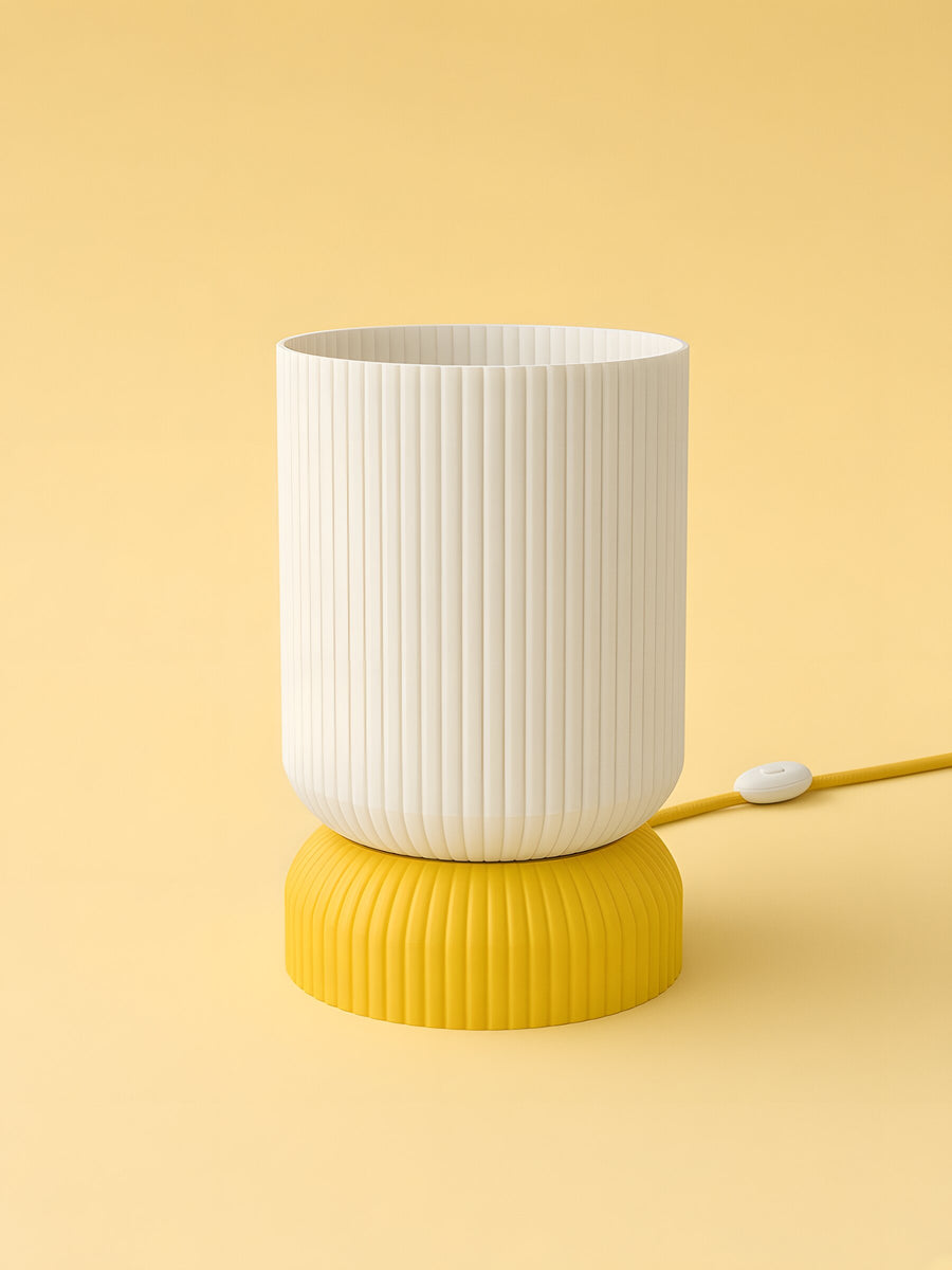 Luma in Yellow: switched off, studio photo