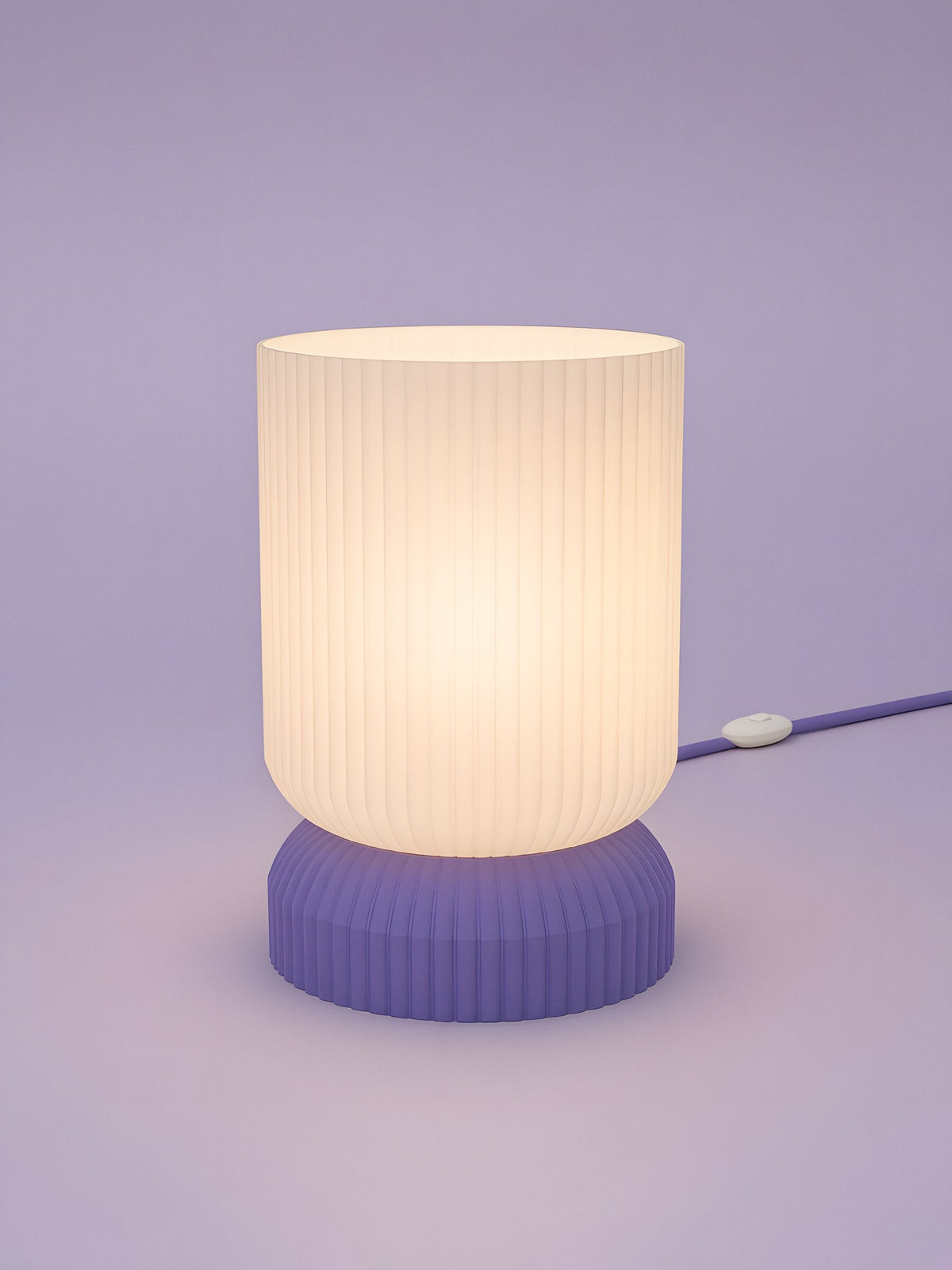 Luma in Purple: switched on, studio photo