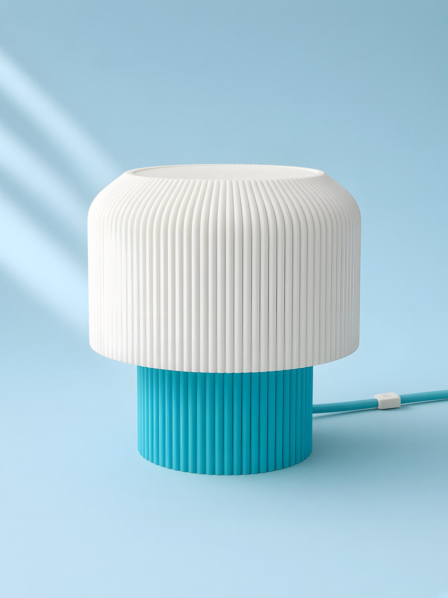 Nubo in Light Blue: switched off, studio photo